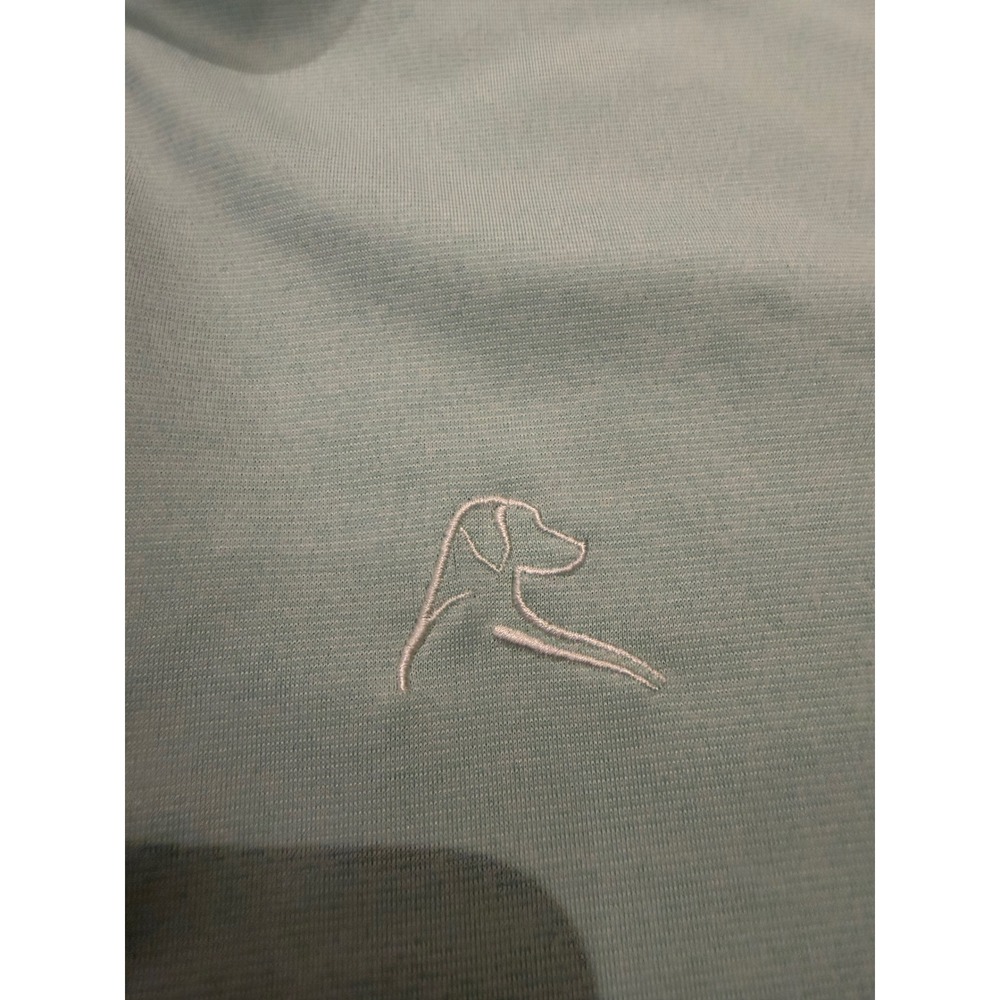 Rhoback Performance Polo Mens Medium Mint Green Short Sleeve Golf Shirt - Picture 4 of 7